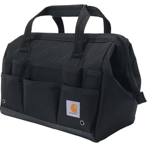 image:imageCarhartt Utility Medium Tool Bag Carhartt Brown  Onsite Durable WaterResistant Tool Storage Bag Heavyweight 14Inch 26 PocketBlack