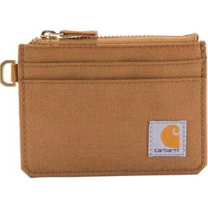 image:imageCarhartt Womens 700D Nylon Duck Zippered Wallets Bifold and Card Keeper OptionsCarhartt Brown Card Keeper