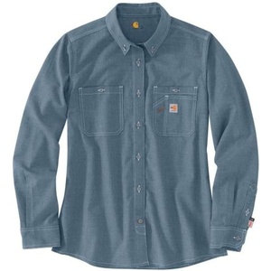 image:imageCarhartt Womens FR Force Sun Defender LS ShirtSteel Blue