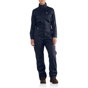 image:imageCarhartt Womens Flame Resistant Rugged Flex Relaxed Fit Twill CoverallDark Navy