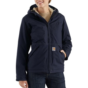 image:imageCarhartt Womens FlameResistant Full Swing Quick Duck SherpaLined JacketDark Navy