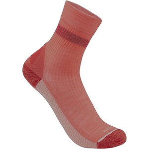 image:imageCarhartt Womens Force Grid Midweight SyntheticMerino Wool Blend Short Crew SockCoral Glow