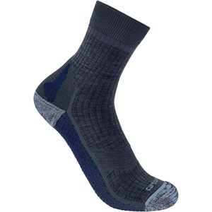image:imageCarhartt Womens Force Grid Midweight SyntheticMerino Wool Blend Short Crew SockNavy Heather