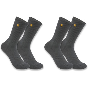 image:imageCarhartt Womens Force Midweight Crew Sock 2 PackCarbon Heather