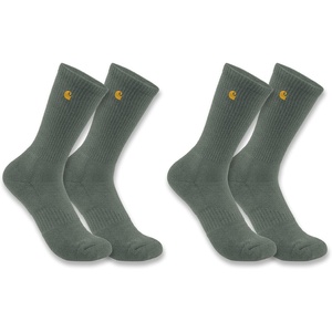 image:imageCarhartt Womens Force Midweight Crew Sock 2 PackDusty Olive