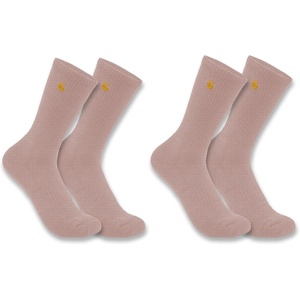 image:imageCarhartt Womens Force Midweight Crew Sock 2 PackTropical Peach