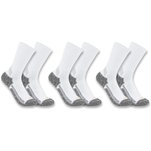 image:imageCarhartt Womens Force Midweight Crew Sock 3 PackWhite