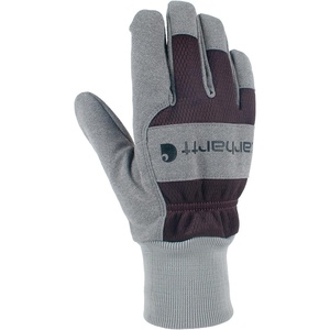 image:imageCarhartt Womens GW0836W Womens Synthetic Suede Knit Cuff GloveBlackberry Grey