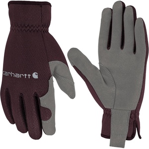image:imageCarhartt Womens High Dexterity Open Cuff GloveBlackberry Grey