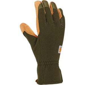 image:imageCarhartt Womens High Dexterity Padded Palm Touch Sensitive Long Cuff GloveBasil Barley