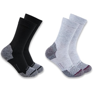 image:imageCarhartt Womens SC0812W Force Midweight Synthetic Blend Steel Toe Crew Sock 2 PackAssorted