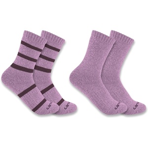 image:imageCarhartt Womens SC3152W Womens Heavyweight Crew Sock 2PackAssorted 04 Purple