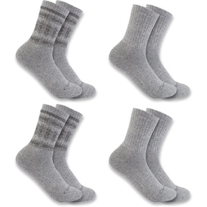 image:imageCarhartt Womens SC5544W Womens Heavyweight SyntheticWool Blend Crew Sock 4PAssorted 1 Grey