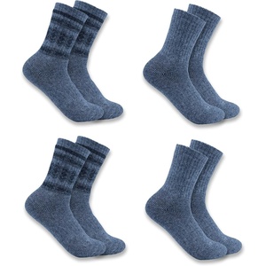 image:imageCarhartt Womens SC5544W Womens Heavyweight SyntheticWool Blend Crew Sock 4PAssorted 3 Black