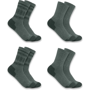 image:imageCarhartt Womens SC5544W Womens Heavyweight SyntheticWool Blend Crew Sock 4PAssorted Teal
