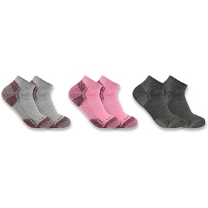 image:imageCarhartt Womens SL2623W Midweight Cotton Blend Low Cut Sock 3 PackAssorted2