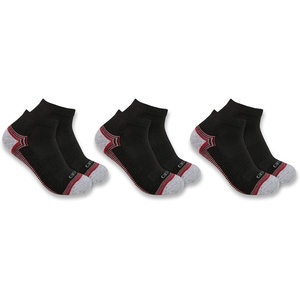 image:imageCarhartt Womens SL6403W Womens Force Midweight Low Cut Sock 3PackBlack