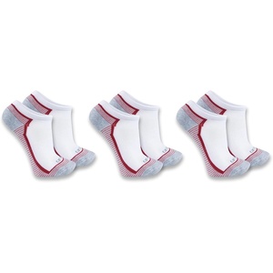 image:imageCarhartt Womens SL6403W Womens Force Midweight Low Cut Sock 3PackWhite