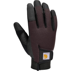 image:imageCarhartt Womens Synthetic Leather High Dexterity Touch Sensitive Secure Cuff GloveBlackberry