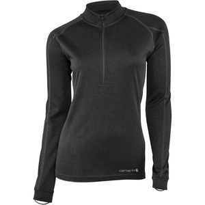 image:imageCarhartt Womens WBL133 Womens Base Force Heavyweight PolyWool QuartBlack Heather
