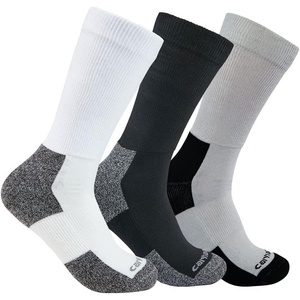image:imageCarhartt mens Lightweight Stretch Top Crew Sock 3 PackAssorted
