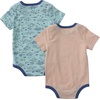 image:imageCarhartt Baby Boys ShortSleeve Pocket BodysuitBright Turquoise and Orange Fish Print