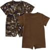 image:imageCarhartt Baby Boys ShortSleeve Pocket BodysuitCarhartt Brown Camo Construction
