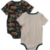 image:imageCarhartt Baby Boys ShortSleeve Pocket BodysuitGreen and Beige Camo Construction