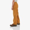 image:imageCarhartt Boys FlannelLined Canvas Dungaree PantsCarhartt Brown  Lined