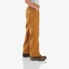 image:imageCarhartt Boys FlannelLined Canvas Dungaree PantsCarhartt Brown  Lined