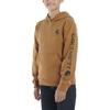 image:imageCarhartt Boys Long Sleeve Hooded SweatshirtCarhartt Brown