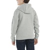 image:imageCarhartt Boys Long Sleeve Hooded SweatshirtGrey Heather