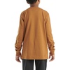 image:imageCarhartt Boys LongSleeve Logo Sleeve Pocket TShirt  Cotton Jersey  Midweight Cotton Is Soft Against The Skin But  Everyday WearBrown Tan