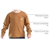 image:imageCarhartt Boys LongSleeve Logo Sleeve Pocket TShirt  Cotton Jersey  Midweight Cotton Is Soft Against The Skin But  Everyday WearCarhartt Brown