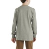 image:imageCarhartt Boys LongSleeve Logo Sleeve Pocket TShirt  Cotton Jersey  Midweight Cotton Is Soft Against The Skin But  Everyday WearCharcoal Grey Heather