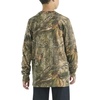 image:imageCarhartt Boys LongSleeve Logo Sleeve Pocket TShirt  Cotton Jersey  Midweight Cotton Is Soft Against The Skin But  Everyday WearMossy Oak Dna Camo Print