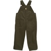 image:imageCarhartt Boys Loose Fit Canvas Bib OverallsOlive Green