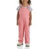 image:imageCarhartt Boys Loose Fit Canvas Bib OverallsPink Lemonade