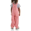 image:imageCarhartt Boys Loose Fit Canvas Bib OverallsPink Lemonade