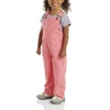 image:imageCarhartt Boys Loose Fit Canvas Bib OverallsPink Lemonade