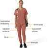 image:imageCarhartt Force CrossFlex Womens Cargo Jogger Scrub PantWildrose