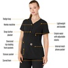 image:imageCarhartt Force Essentials Womens Henley Maternity Scrub TopBlack
