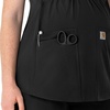 image:imageCarhartt Force Essentials Womens Henley Maternity Scrub TopBlack