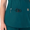 image:imageCarhartt Force Essentials Womens Henley Maternity Scrub TopCaribbean