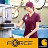 image:imageCarhartt Force Essentials Womens Henley Maternity Scrub TopCeil Blue