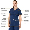image:imageCarhartt Force Essentials Womens Henley Maternity Scrub TopNavy