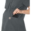 image:imageCarhartt Force Essentials Womens Henley Maternity Scrub TopPewter