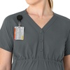 image:imageCarhartt Force Essentials Womens Henley Maternity Scrub TopPewter