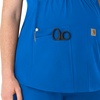 image:imageCarhartt Force Essentials Womens Henley Maternity Scrub TopRoyal