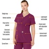 image:imageCarhartt Force Essentials Womens Henley Maternity Scrub TopWine